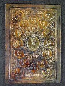   Imperial Russian Bronze Plaque Tsar Nicholas II Romanovs 300 years