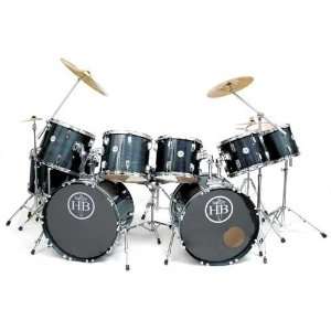  HB Drums Elite Custom 12 pc Double Bass Drum Set USA 