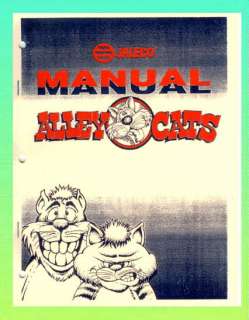 Alley Cats Jaleco Arcade Redemption Game Manual  
