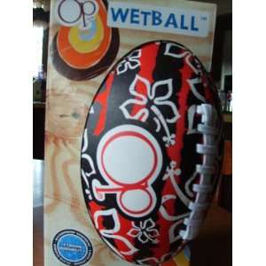    Op Wet Ball   Red, White & Black Flowers Design: Toys & Games