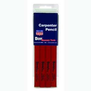  Bon 84 840 7 Inch Carpenter Pencil, Black Medium Lead with 