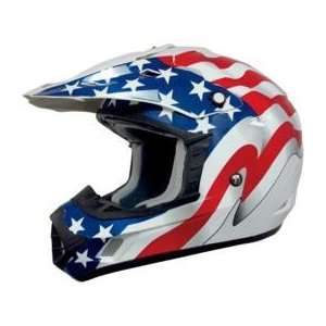   17 Helmet , Color White, Style Flag, Size Md 0110 2376 Automotive