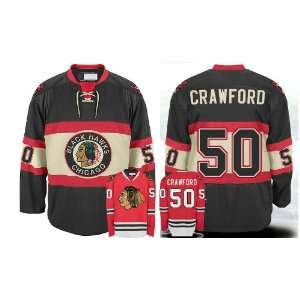  EDGE Chicago Blackhawks Authentic NHL Jerseys #50 CRAWFORD 