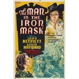   in the Iron Mask (1939) 27 x 40 Movie Poster Style A: Home & Kitchen
