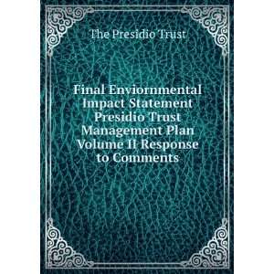 Final Enviornmental Impact Statement Presidio Trust Management 