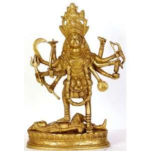 Goddess Kali   Brass Sculpture