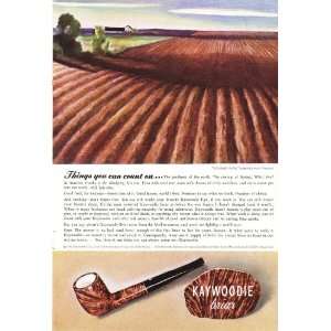  1942 Ad Kaywoodie Briar Tobacco Pipe Original Vintage Print Ad 