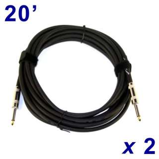 2pk PREMIUM AUDIOPIPE INSTRUMENT 1/4 CABLES   20 EACH  