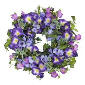  23 Purple & Lavender Morning Glory Wreath
