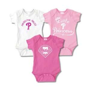  Philadelphia Phillies Infant Girls Baby Rib Pink Creeper 3 