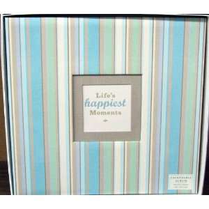   Albums EDY3202 Blue Striped 12 X 12 Expandable Photo Album Everything