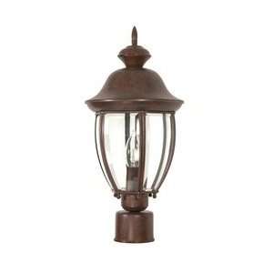 New Haven   2 Light   18   Post Lantern   w/ Clear Beveled Glass
