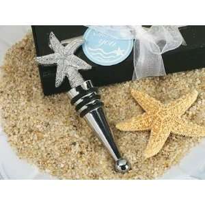  Chrome Starfish Design Wine Stopper Health & Personal 