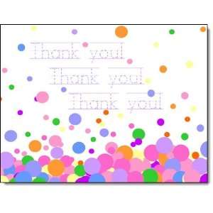  Letter Learning Postcard   Falling Dots Thank You (12 Card 