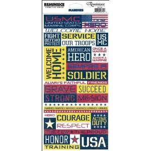  Reminisce Signature Series Military Stickers Marines Quote 