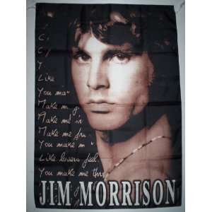   JIM MORRISON 5x3 Feet Cloth Textile Fabric Poster: Home & Kitchen