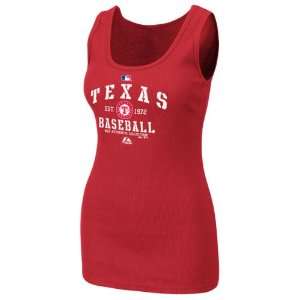  Texas Rangers Womens Authentic Collection Red Classic 