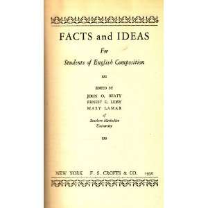  Facts and Ideas for Students of English Composition 