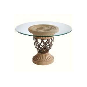  Stratford Table 48dx30h Glass Top: Furniture & Decor