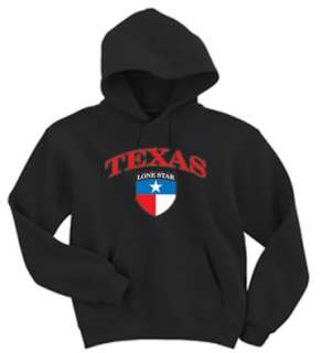 Texas Lone Star State Flag Hoodie Hooded Sweatshirt  