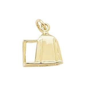  Rembrandt Charms Camping Tent Charm, Gold Plated Silver 