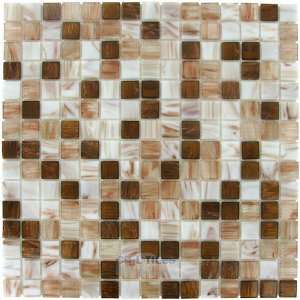  Bon appetit glitter 3/4 x 3/4 mesh mounted glass mosaic 