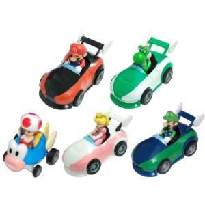  Super Mario Bros Mario Kart Capsule 2 Figures Set Of 5 
