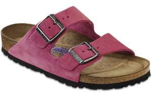 BIRKENSTOCK Women Arizona Sandals Soft Footbed RoseWine  