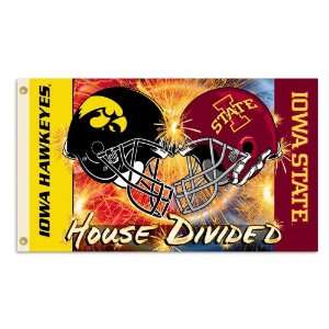    House Divided Flag 3x5 Helmet Iowa vs Iowa State