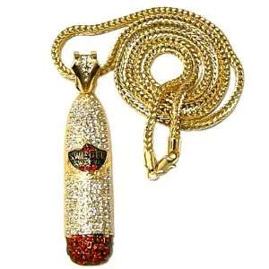  Gold Iced Out Swisher Sweets Pendant and 36 Inch Franco 