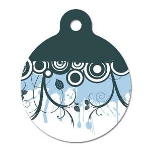  Teal Underground   Pet ID Tag, 2 Sided Full Color, 4 Lines 