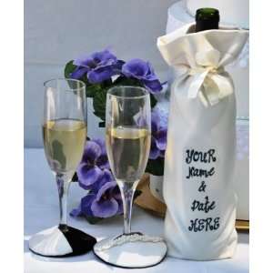  Personalized satin bottle bags 