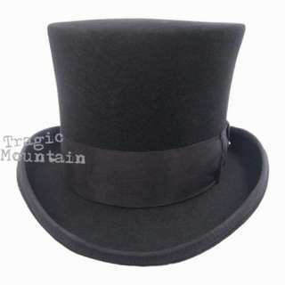 MaD HaTTeR SteamPUNK Victorian Top Hat Dickens Black  