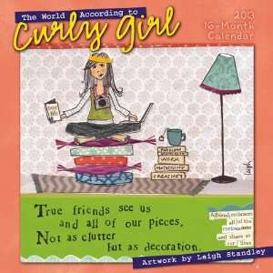    World According to Curly Girl 2013 Wall Calendar: Office Products