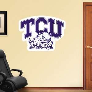    TCU Fathead Wall Graphic Horned Frogs Logo: Sports & Outdoors