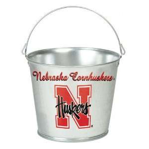  Nebraska Cornhuskers Bucket 5 Quart Galvanized Pail 