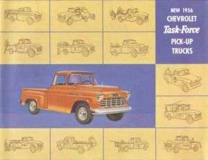 1956 CHEVROLET Task Force Truck Sales Brochure Book  