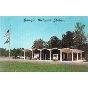Post Card: GEORGIA WELCOME STATION, Color by C.H. Ruth, #23, Garrison 