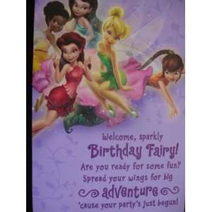  Disney Fairies Birthday Card & Envelope Plus Word search 
