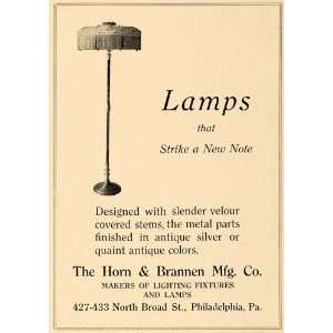  1918 Ad Horn & Brannen Mfg. Co. Artistic Floor Lamps 