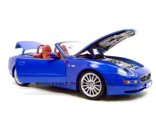 MASERATI GT SPYDER BLUE 118 DIECAST MODEL  