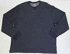 izod new navy blue crew neck thermal long sleeve shirt