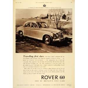  1956 Ad Rover Sixty 60 British Automobile Car Sedan 