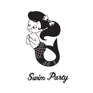 Swim Party Itty Bitty Red Rubber Stamp (Unity Stamp Company) (2 Pack)