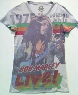 New Licensed Bob Marley London 1975 LIVE Junior T Shirt S M L XL 