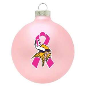   Vikings Breast Cancer Awareness Pink Ornament: Sports & Outdoors