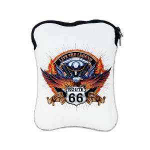   iPad 3 Sleeve Case 2 Sided Live The Legend Eagle and Engine Route 66