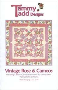 Tammy Tadd Vintage Rose Cameos Wall Quilt Pattern  