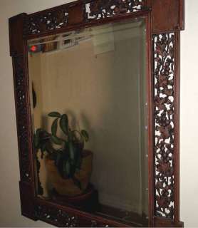 Antique 19th Century Carved Frame Mirror Original Glass  