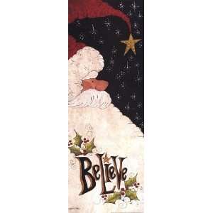  Believe in Santa   Poster by Lisa Hilliker (8x20)